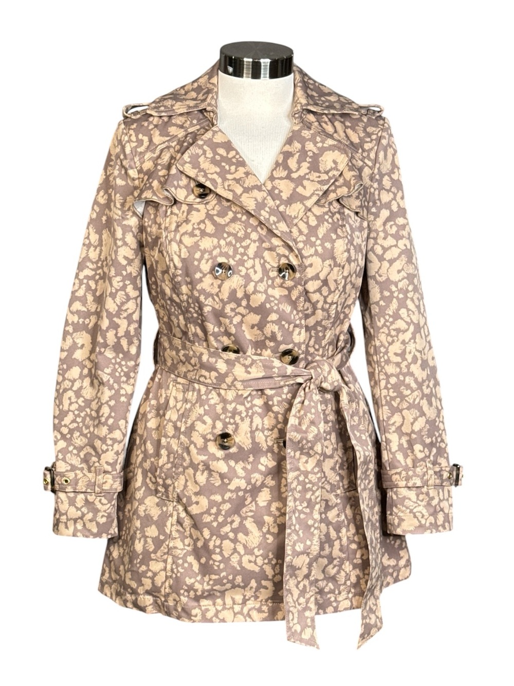 ANTHROPOLOGIE DAUGHTERS OF THE LIBERATION SUBTLE SURVIVAL LEOPARD PRINT COAT - Picture 2 of 15